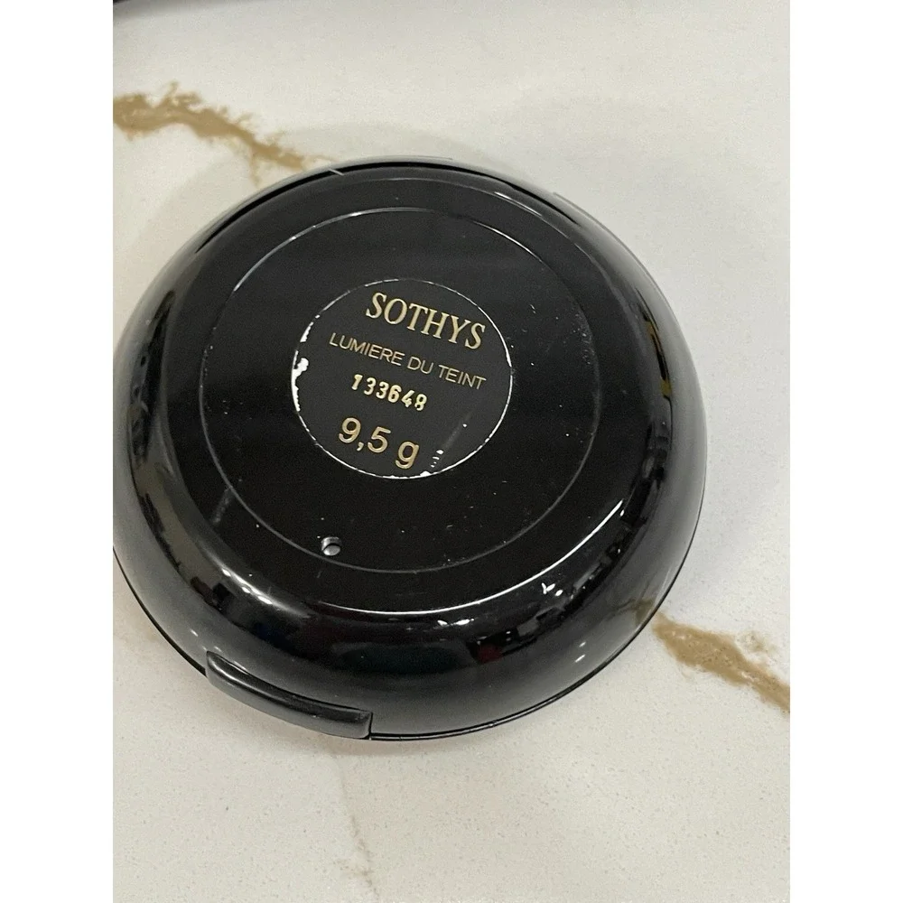 Vintage Sothys Lumiere Du Teint Powder Compact Mirror 9.5 g‎ Makeup New Pouch